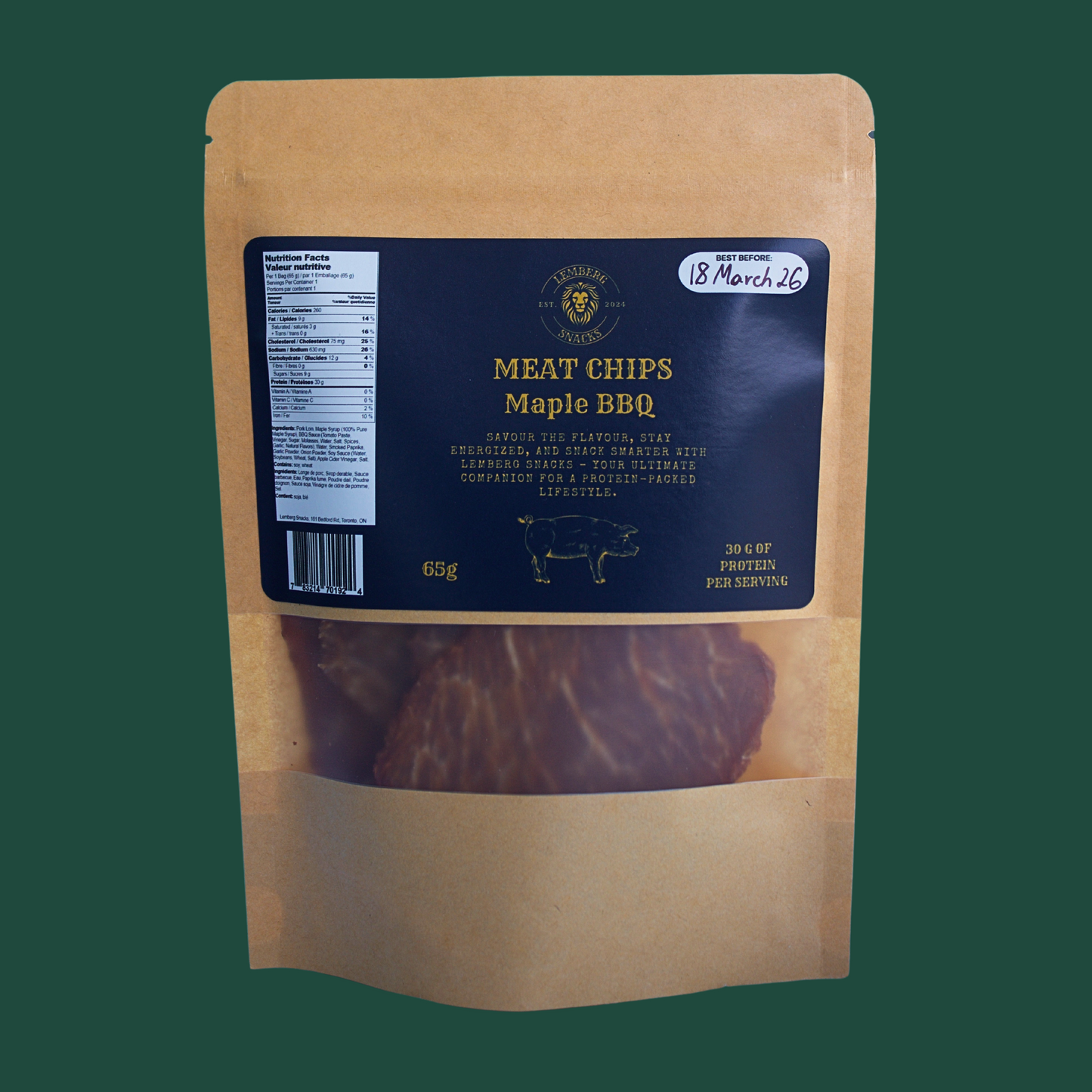 Maple BBQ Meat Chips