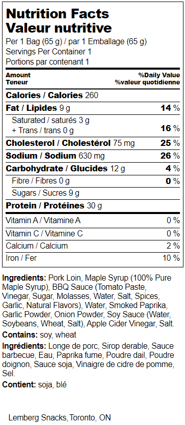 Maple BBQ Meat Chips